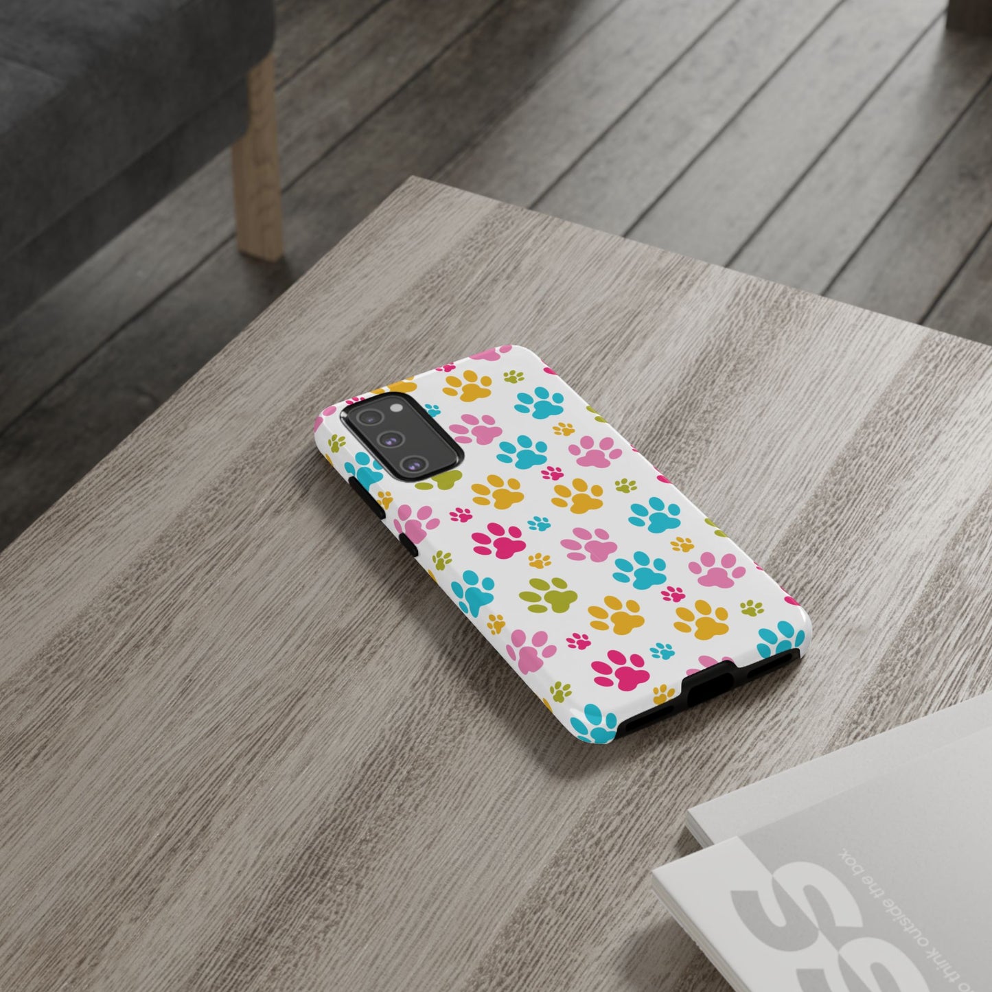 Colorful Pet Paw Print Phone Case for Dog Loves for Samsung