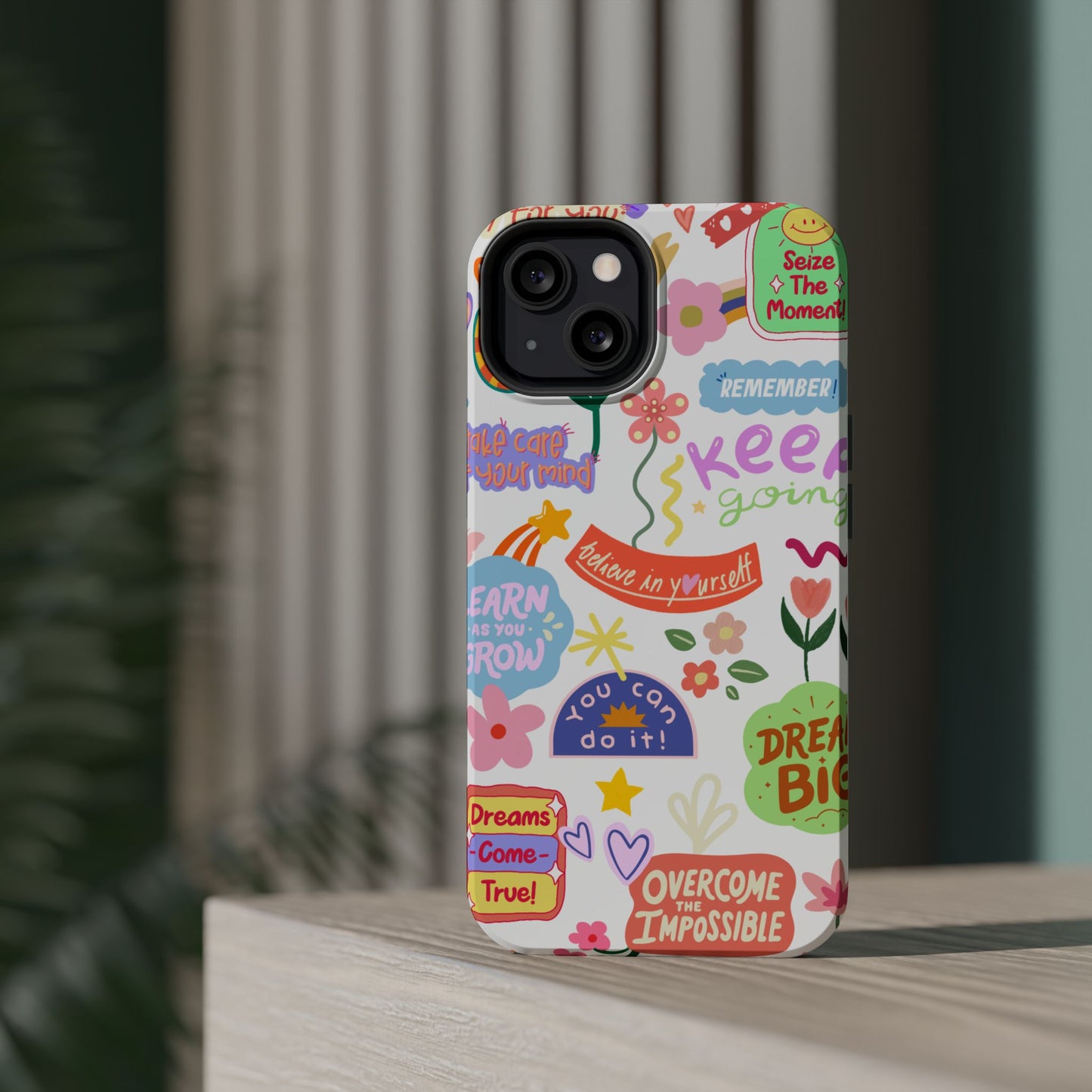 Inspirational, Motivational Phone Case, Cute Floral, Confidence Case, Gift for Her, Positive Vibes