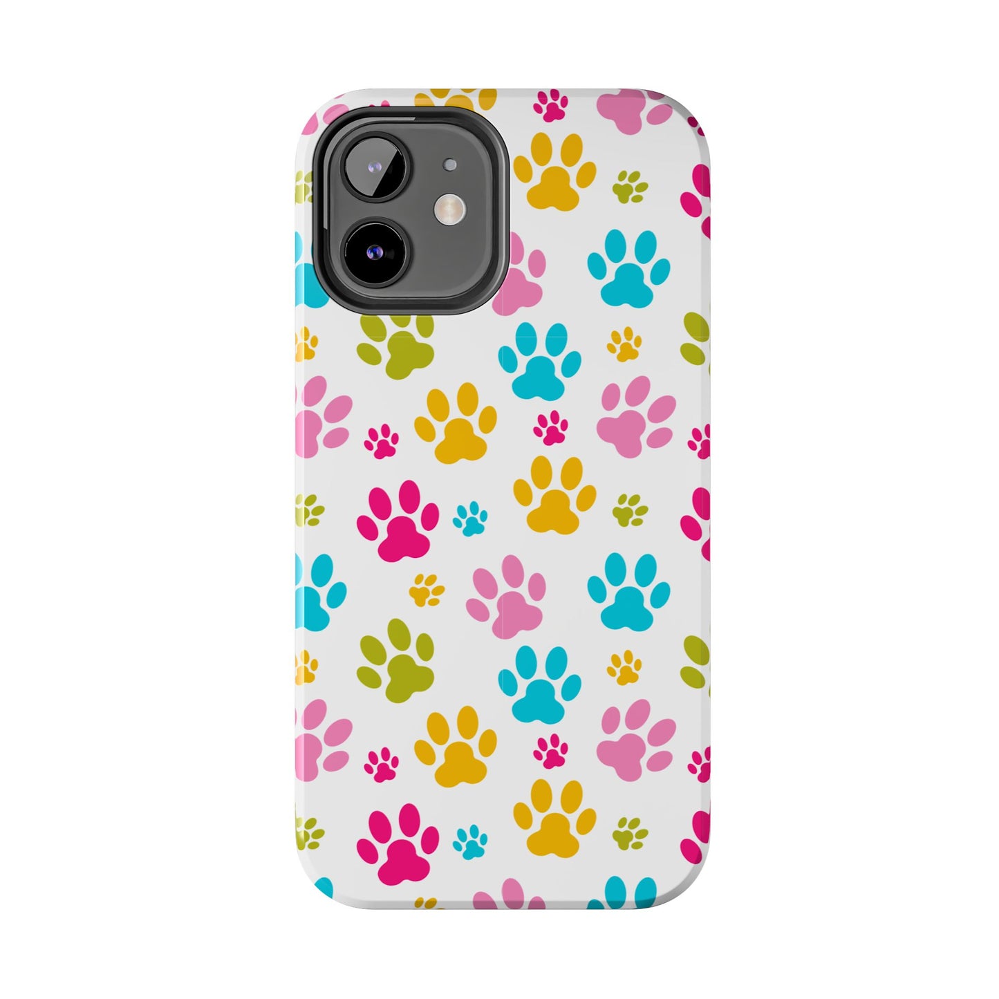 Colorful Pet Paw Print Tough Phone Case for Dog Loves for Iphone