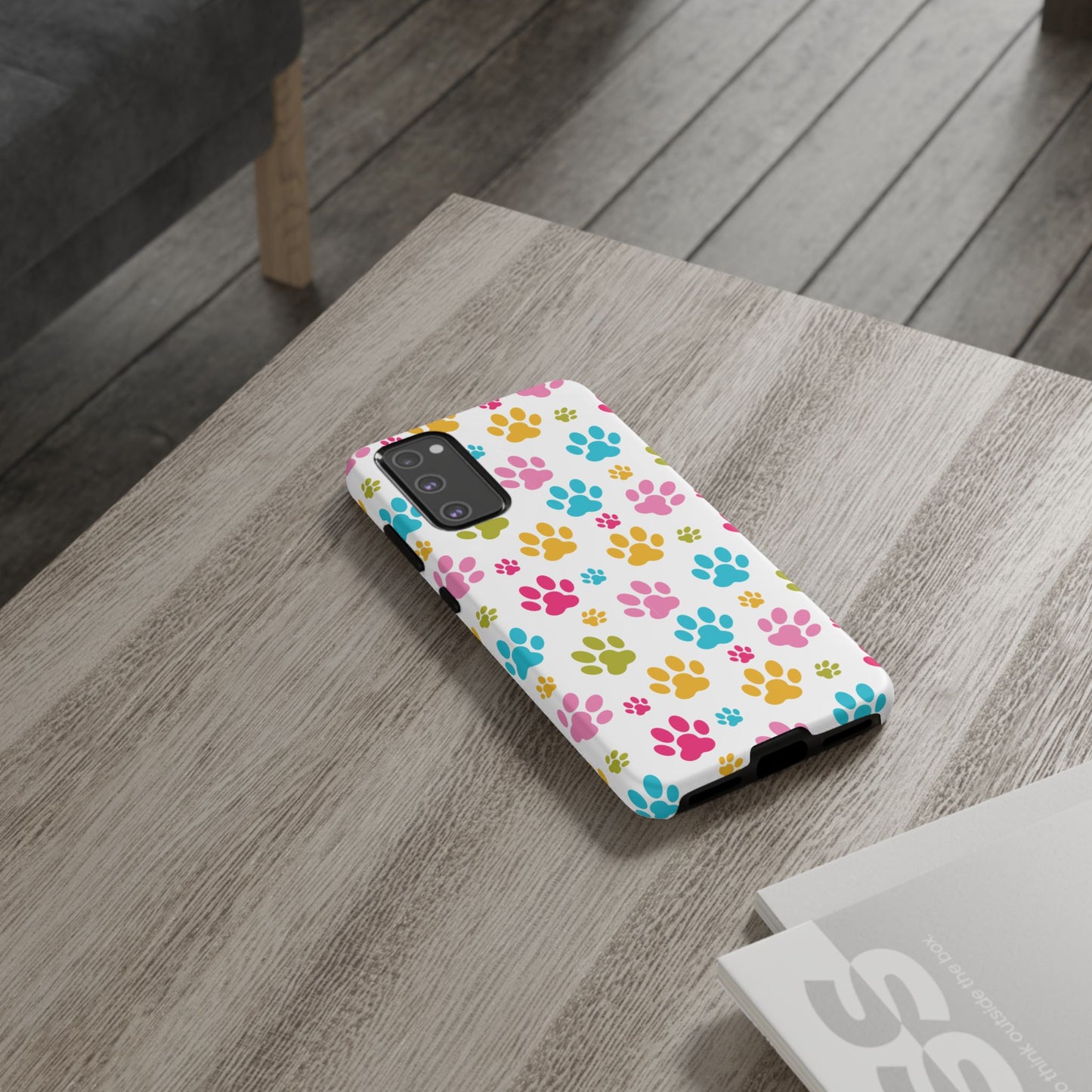 Colorful Pet Paw Print Phone Case for Dog Loves for Samsung