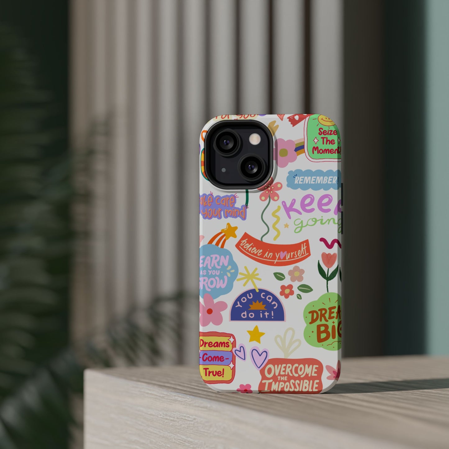 Inspirational, Motivational Phone Case, Cute Floral, Confidence Case, Gift for Her, Positive Vibes