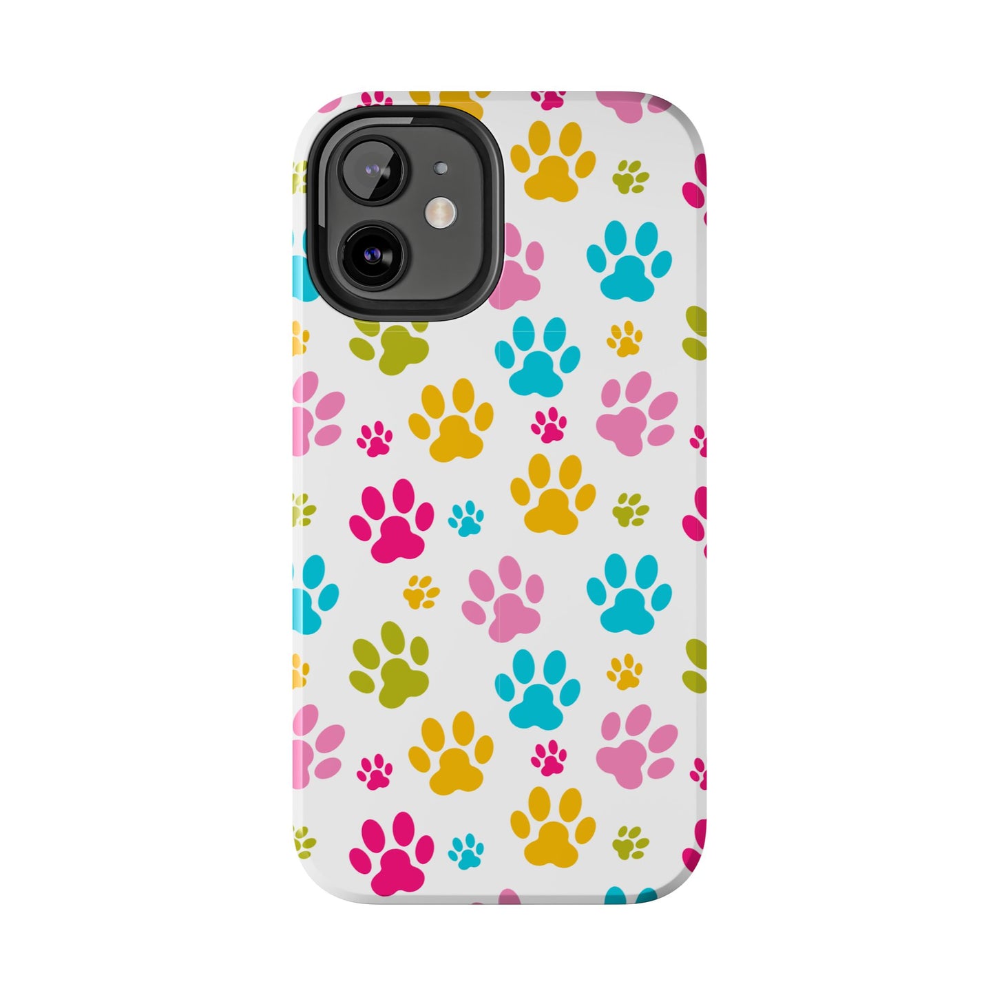 Colorful Pet Paw Print Tough Phone Case for Dog Loves for Iphone