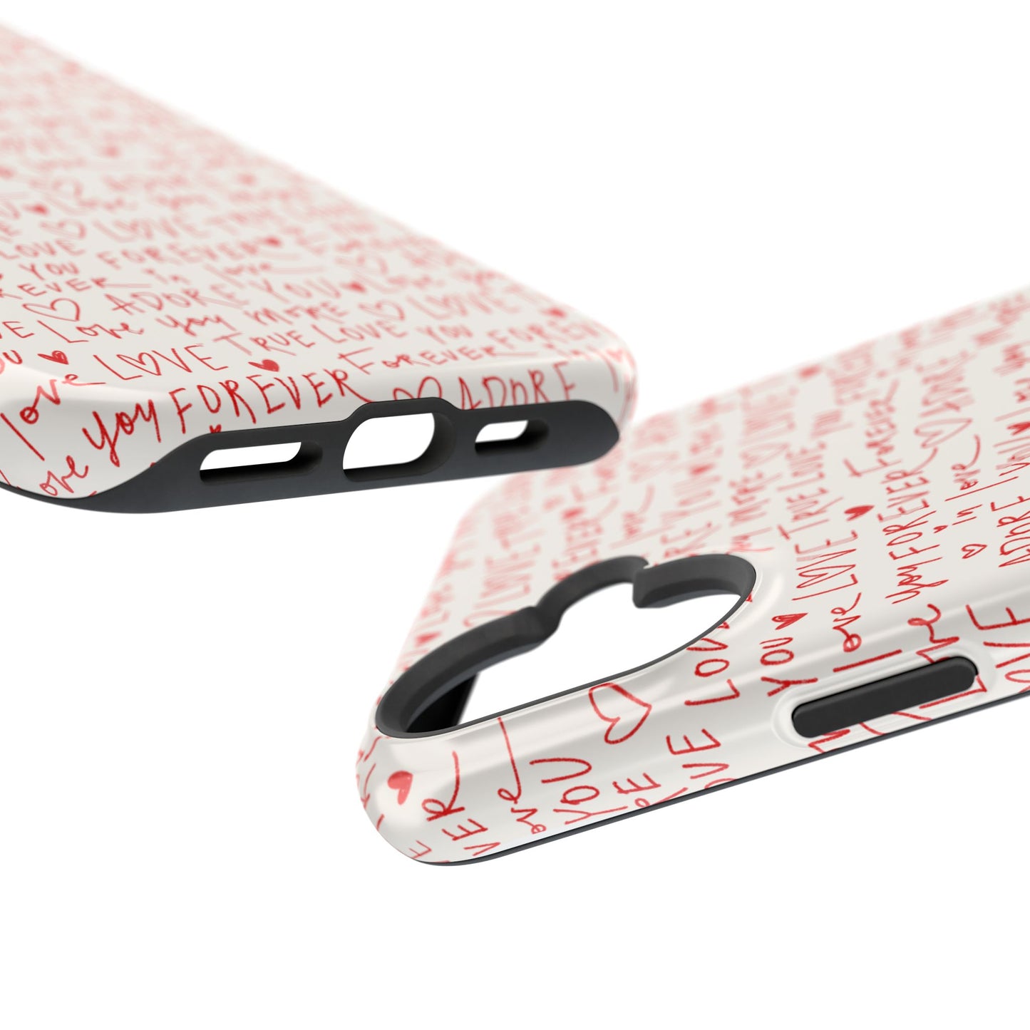 Love Hearts MAGNETIC Tough Case for iPhone,  Cute Heart Design, Adore You Case, True Love Protection