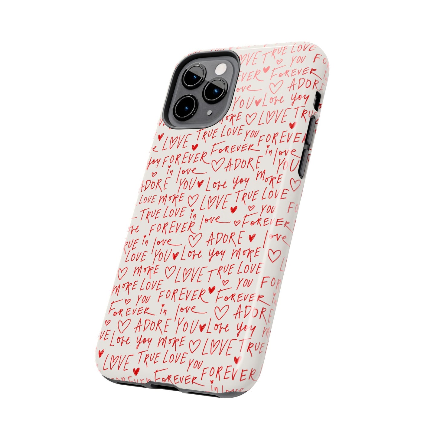 Love Hearts Tough Case for iPhone,  Cute Heart Design, Adore You Case, True Love Protection