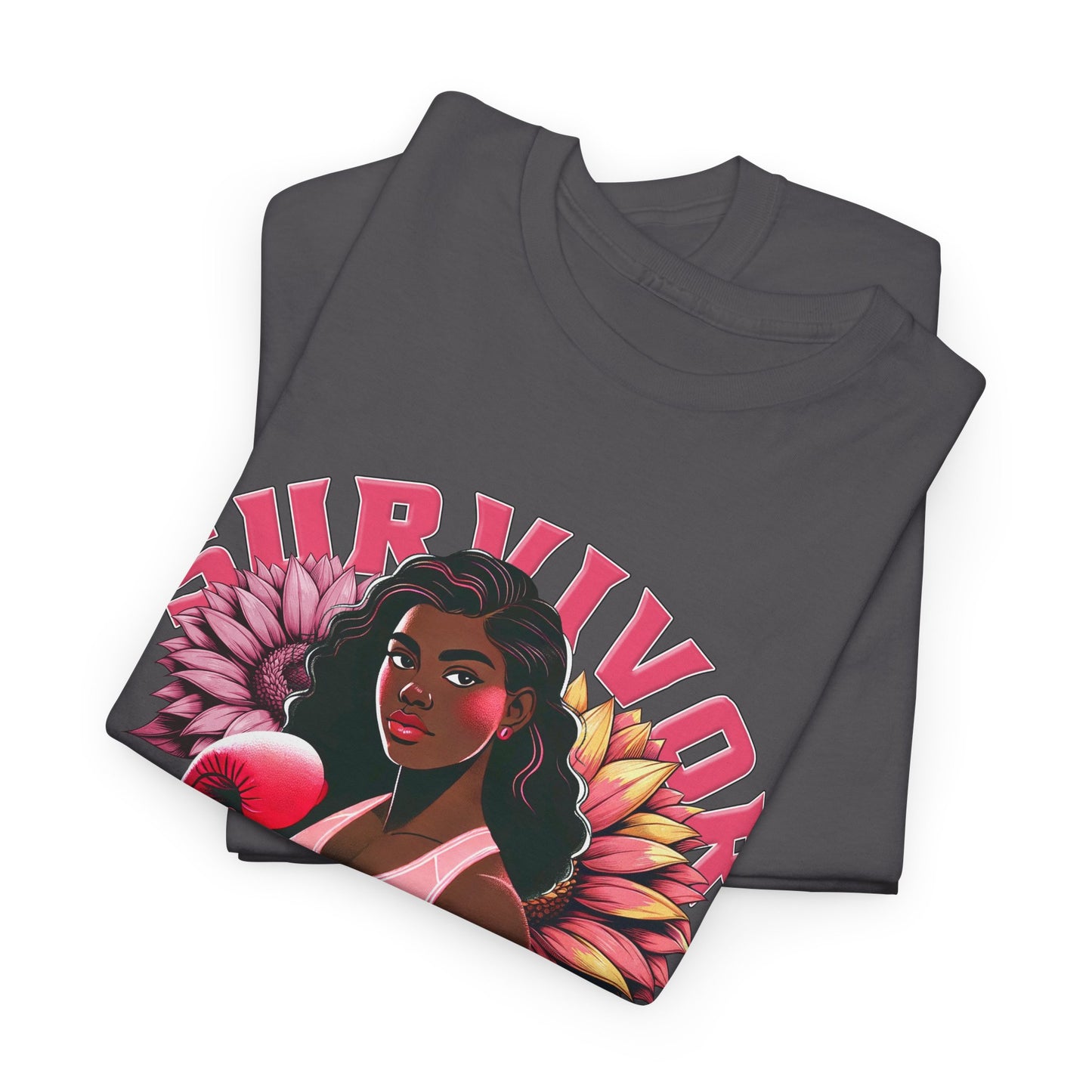 Survivor Vibes Unisex Tee - Empowering Breast Cancer T-Shirt