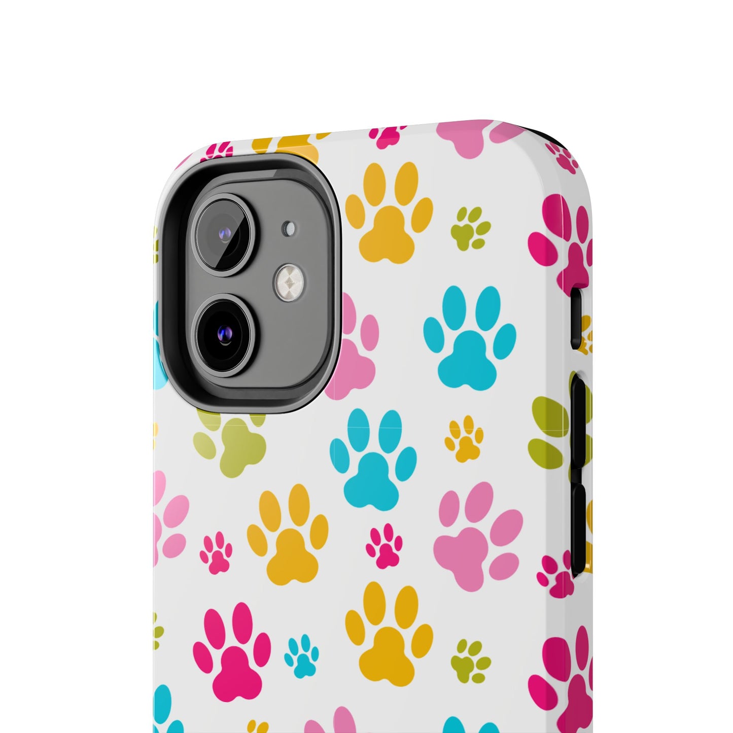 Colorful Pet Paw Print Tough Phone Case for Dog Loves for Iphone