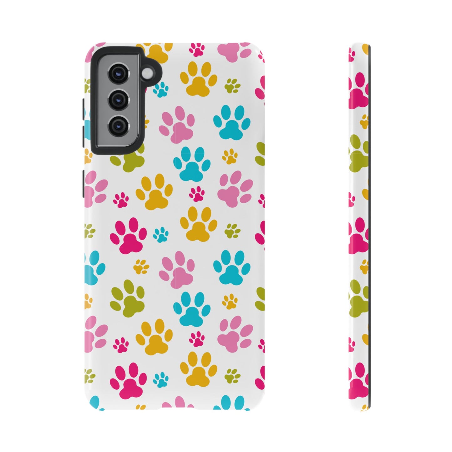 Colorful Pet Paw Print Phone Case for Dog Loves for Samsung
