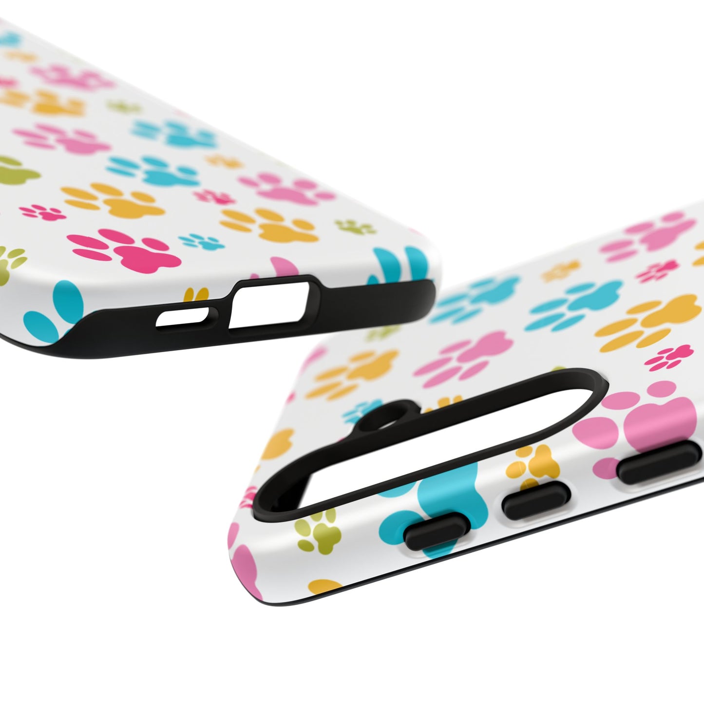 Colorful Pet Paw Print Phone Case for Dog Loves for Samsung