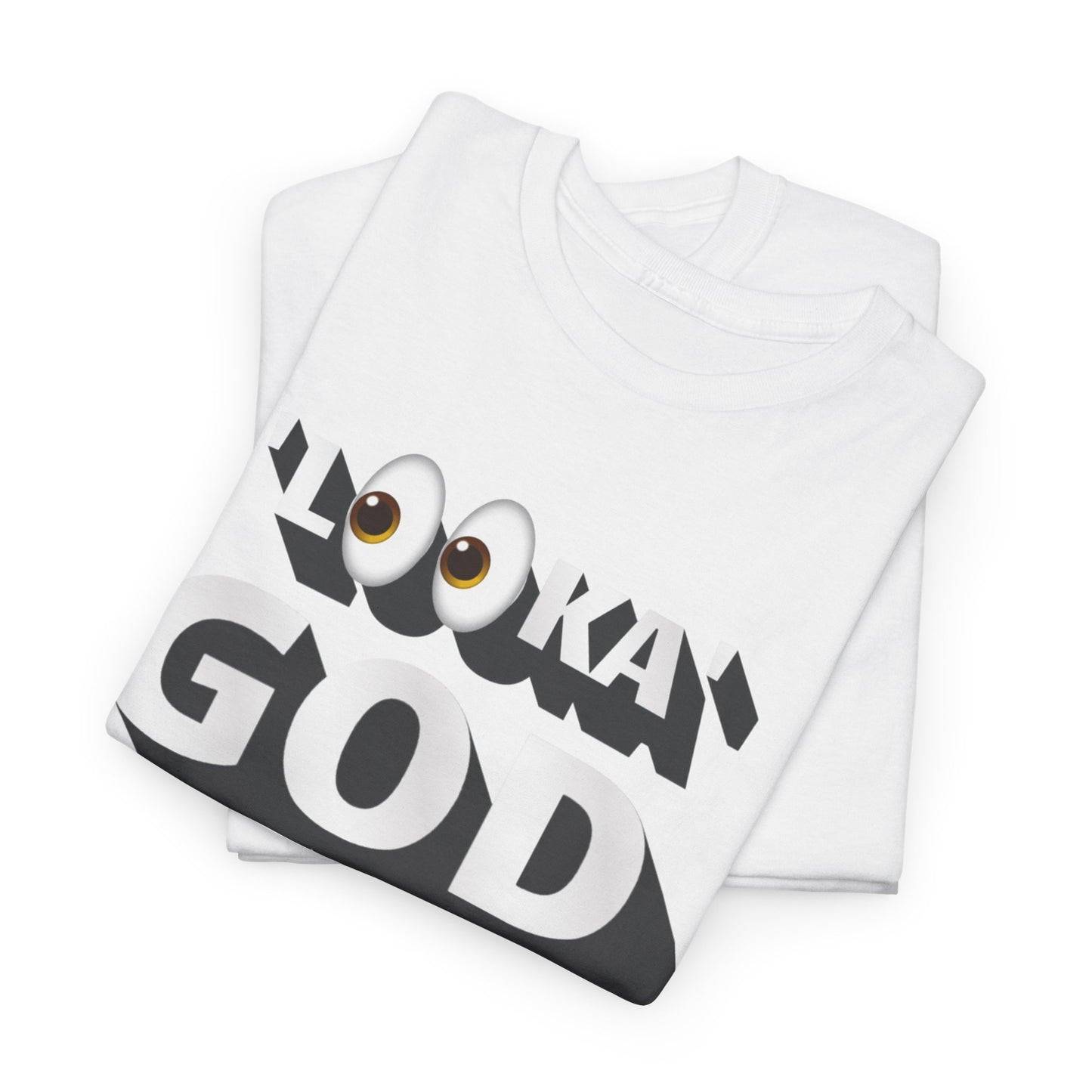 "Looka God" Unisex Cotton Tee - Stylish Faith Statement