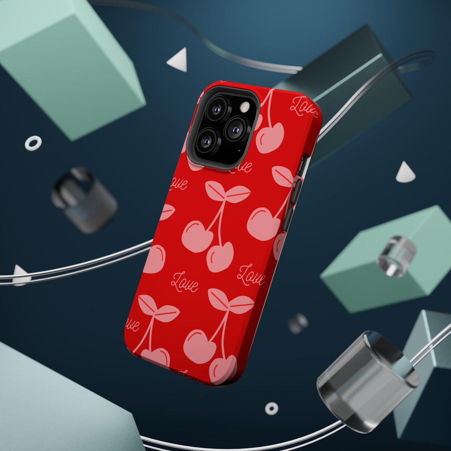 Cherry Love MAGNETIC Tough Cases, Cute Protection, Gift for Her, Valentine's Day