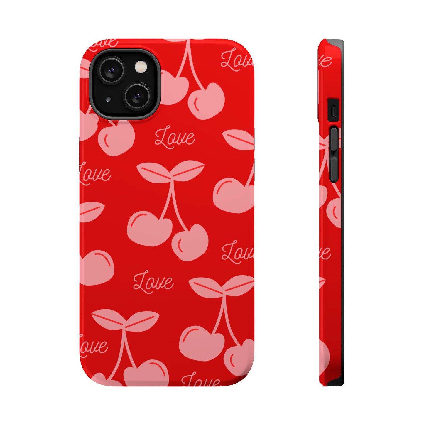 Cherry Love MAGNETIC Tough Cases, Cute Protection, Gift for Her, Valentine's Day