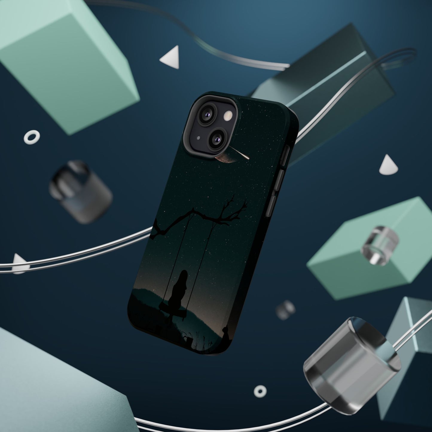 Dreamy Night Sky Tough Magnetic Phone Cases Unique Celestial Design for Iphone