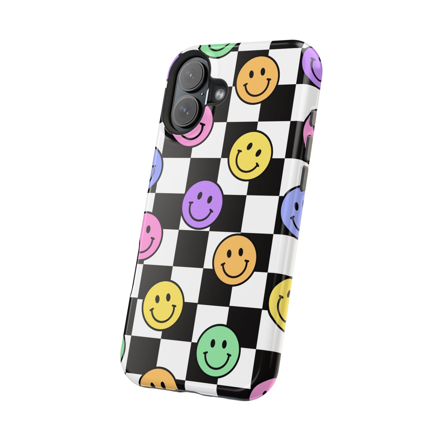 Colorful Smiley Face Phone Cases, Fun Magnetic Tough Cases, Cute Gifts for Teens and Kids, Trendy Accessories for Every Occasion, [...]