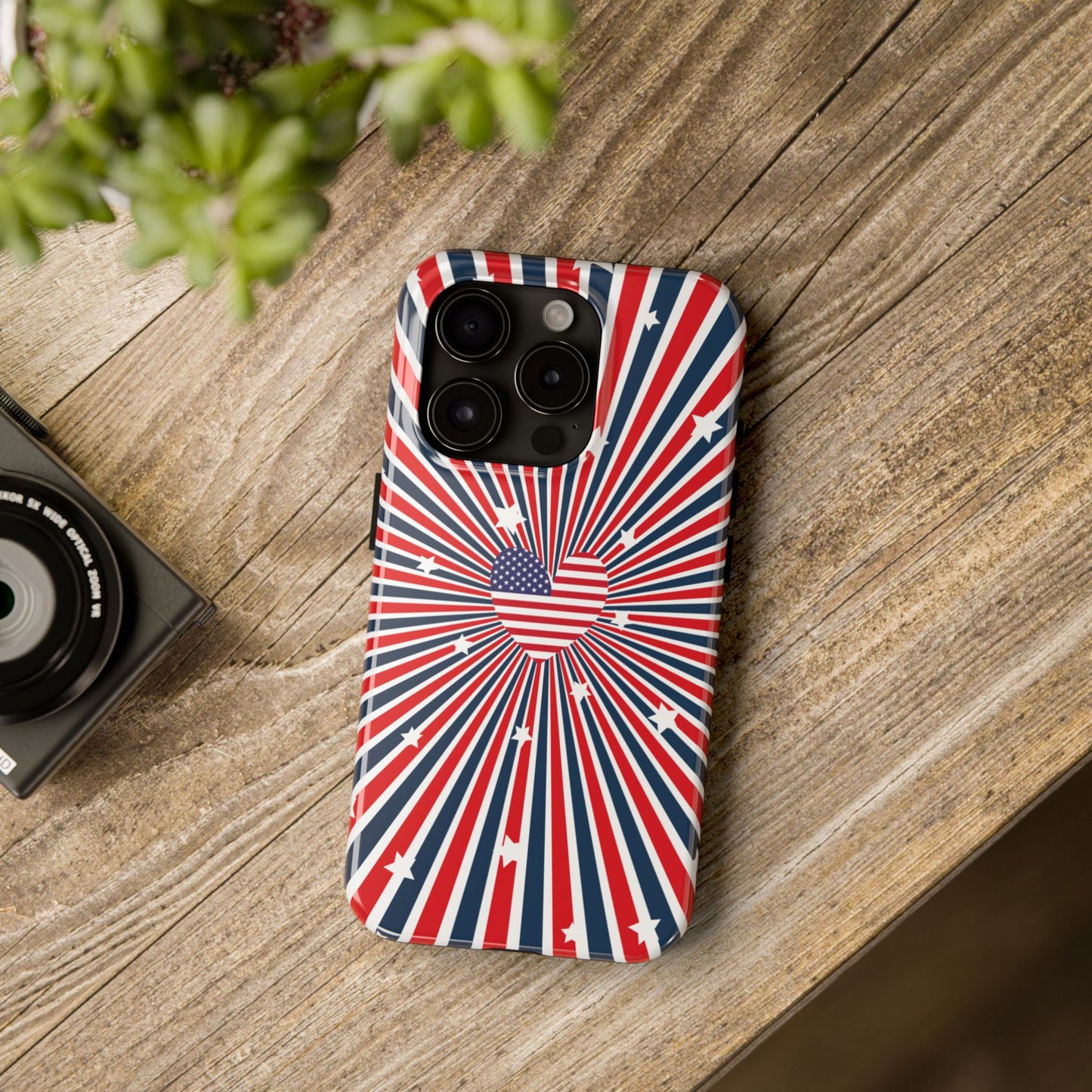 Patriotic  4th of July, Memorial Day, Independence Day Tough Phone Case for Iphone