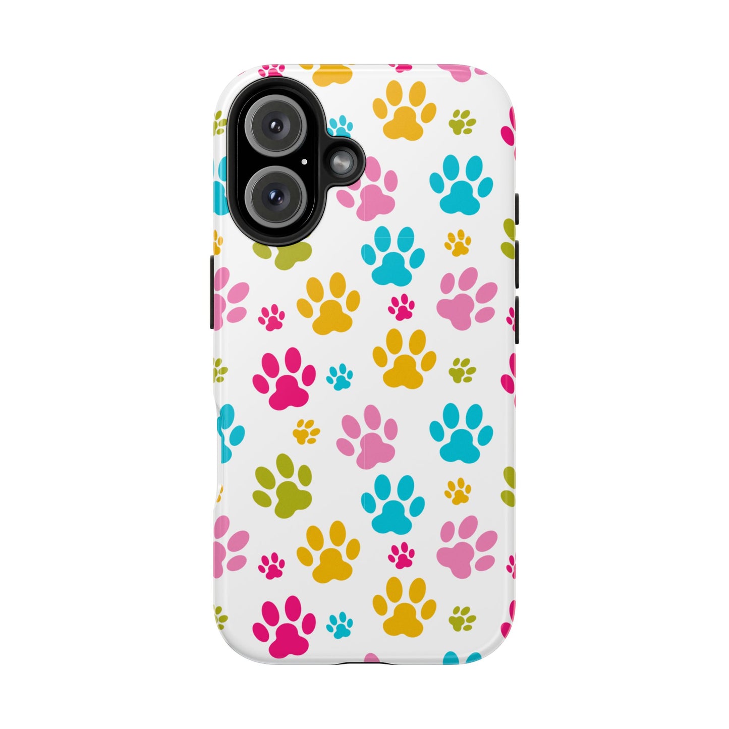 Colorful Pet Paw Print Tough Phone Case for Dog Loves for Iphone