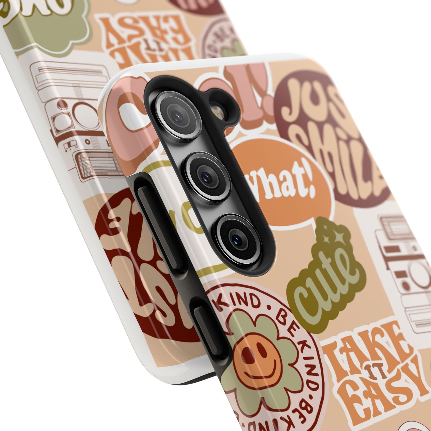 Vibrant, Positive Affirmation Sticker Phone Cases, Cute for Teens, Fun Ideas, Everyday Use
