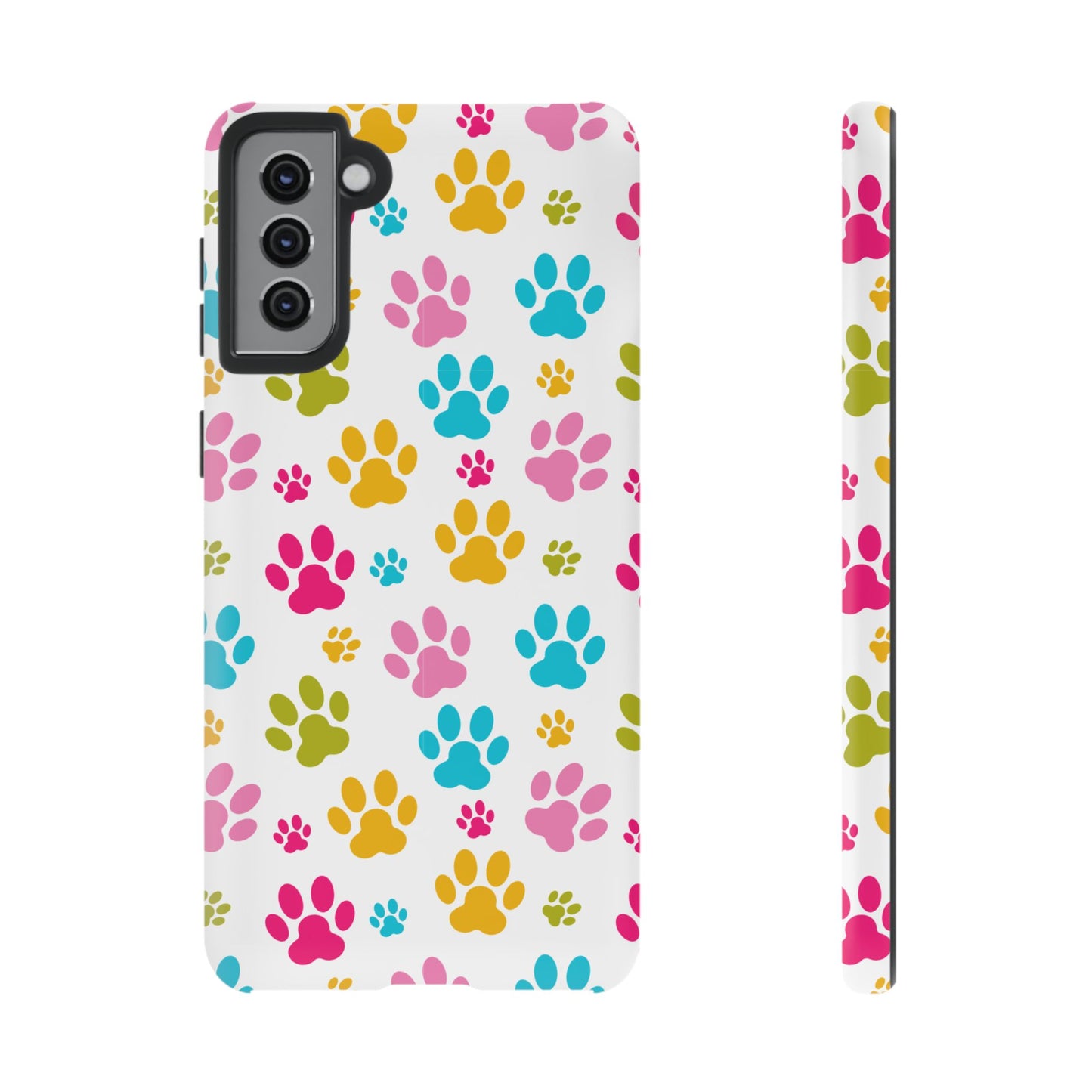 Colorful Pet Paw Print Phone Case for Dog Loves for Samsung
