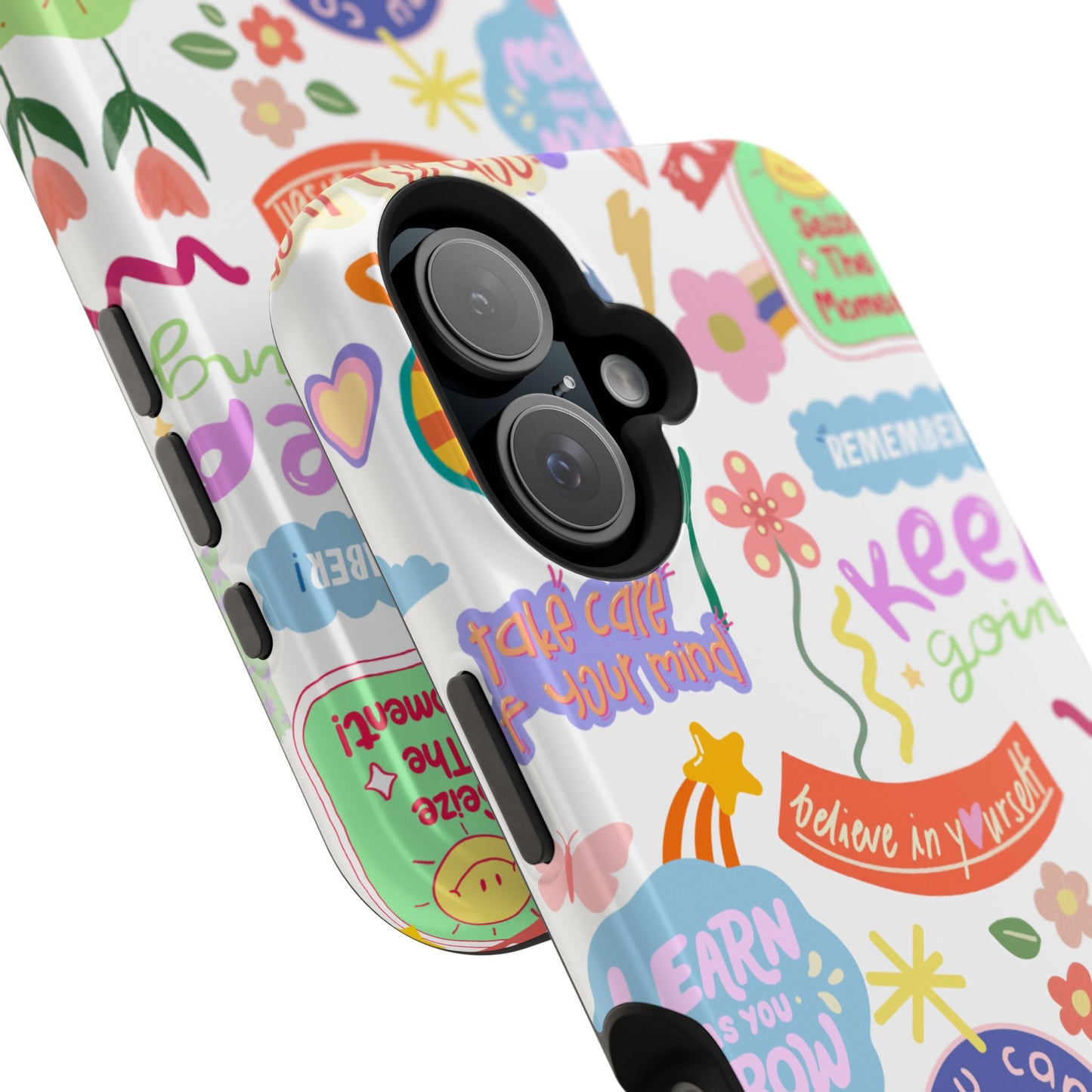 Inspirational, Motivational Phone Case, Cute Floral, Confidence Case, Gift for Her, Positive Vibes