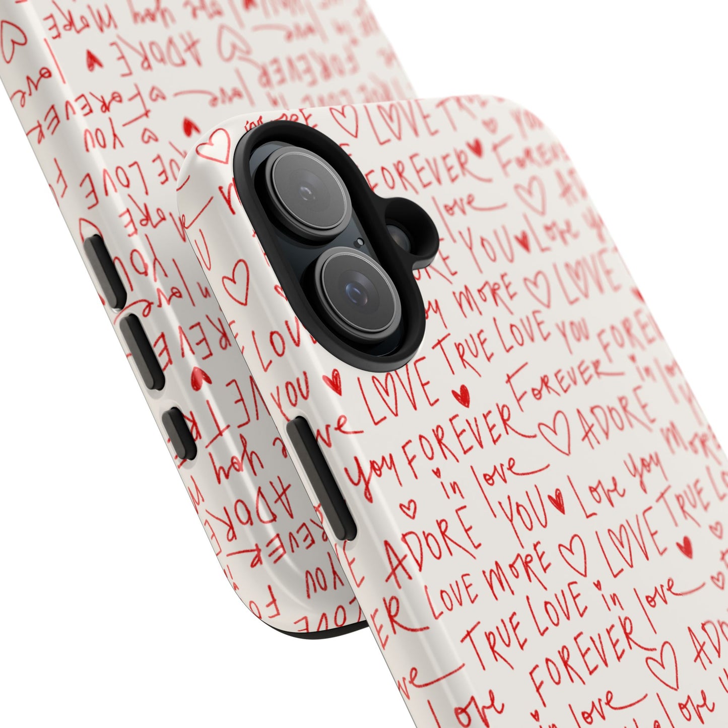 Love Hearts Tough Case for iPhone,  Cute Heart Design, Adore You Case, True Love Protection