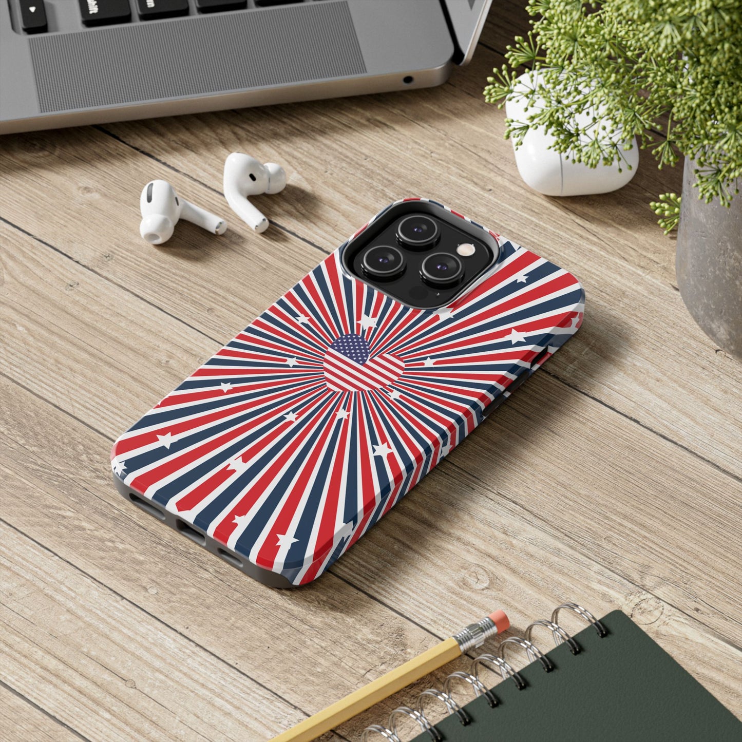 Patriotic  4th of July, Memorial Day, Independence Day Tough Phone Case for Iphone