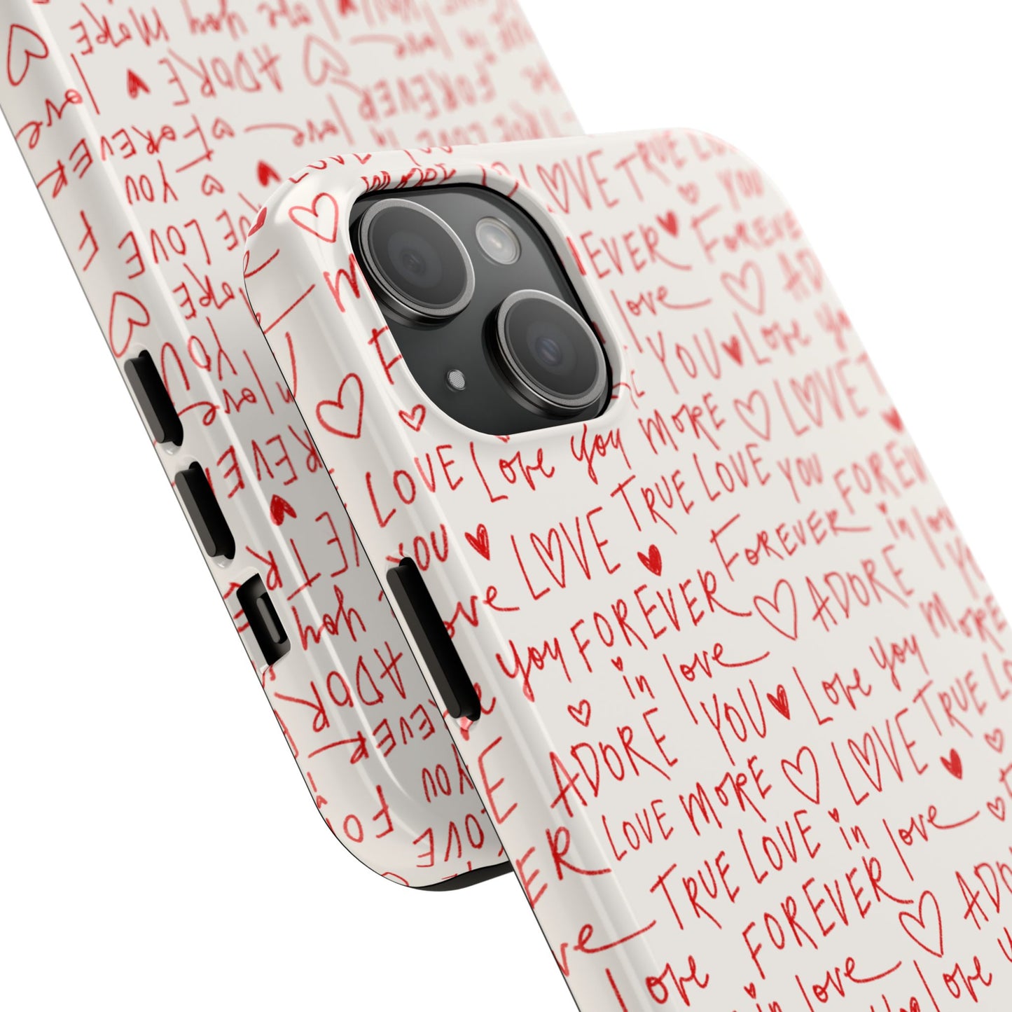 Love Hearts Tough Case for iPhone,  Cute Heart Design, Adore You Case, True Love Protection