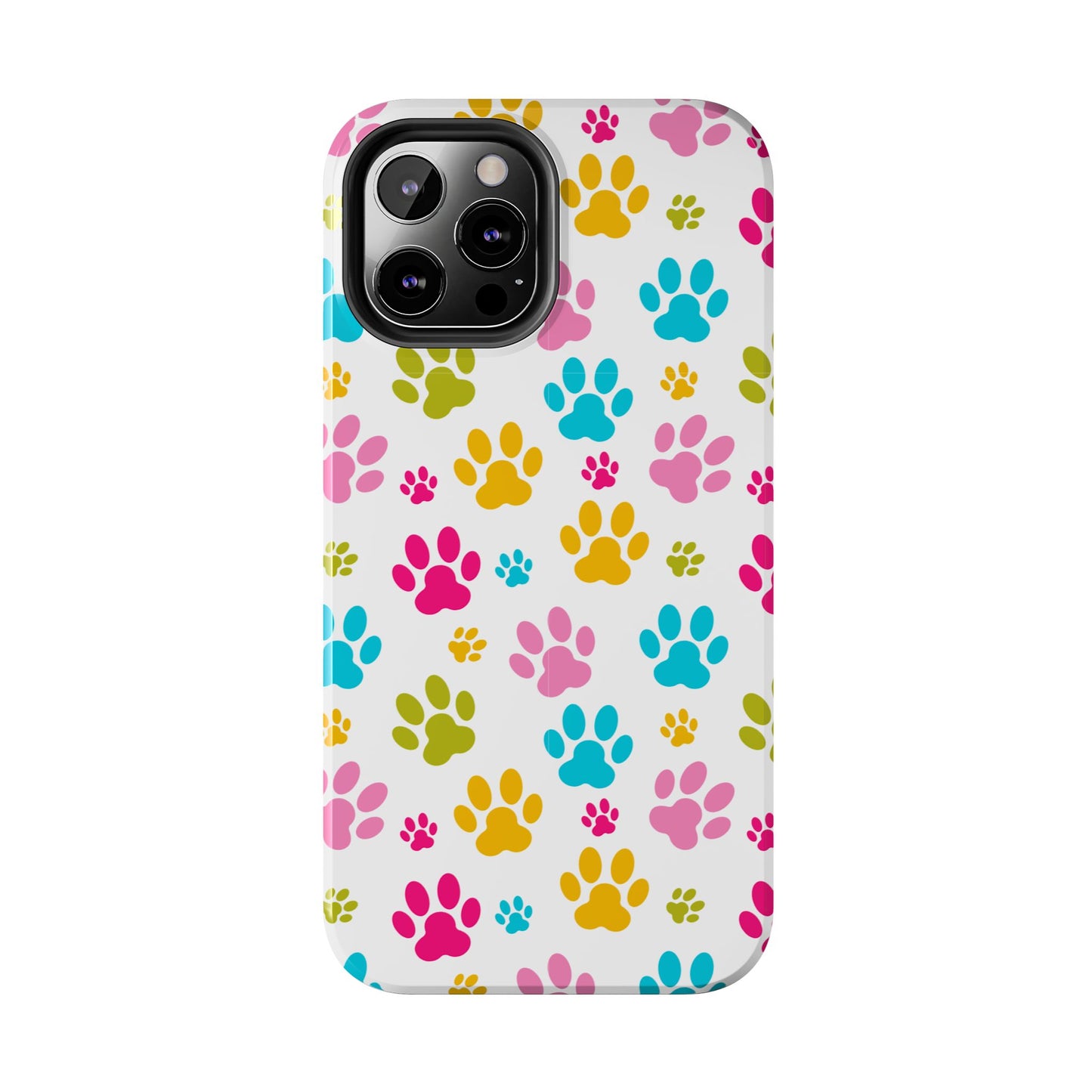 Colorful Pet Paw Print Tough Phone Case for Dog Loves for Iphone
