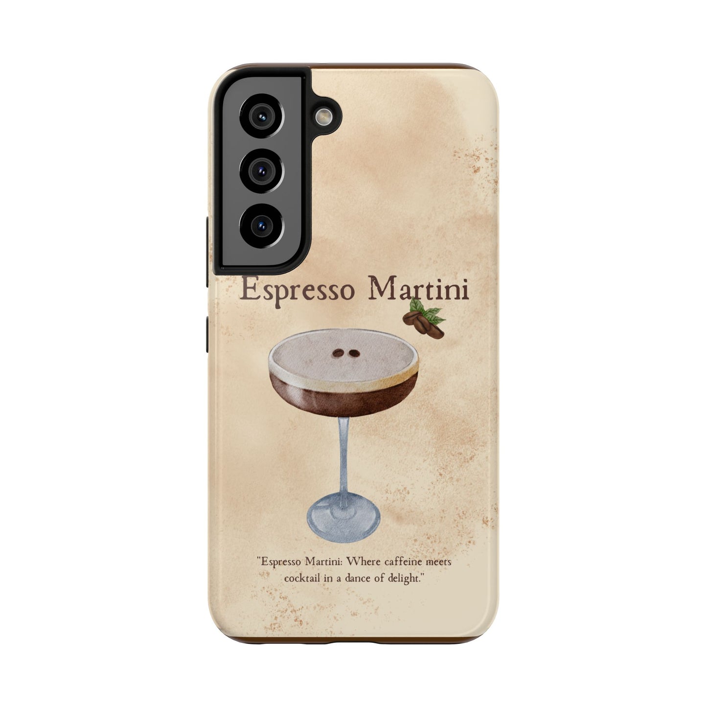 Espresso Martini Tough Phone Cases | Stylish Drink Design | Unique Gift for Cocktail Lovers | Perfect for Any Occasion