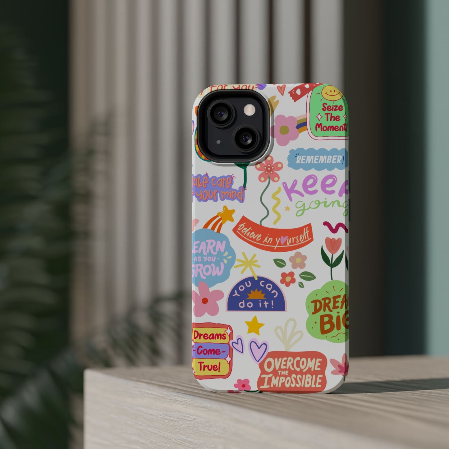 Inspirational, Motivational Phone Case, Cute Floral, Confidence Case, Gift for Her, Positive Vibes