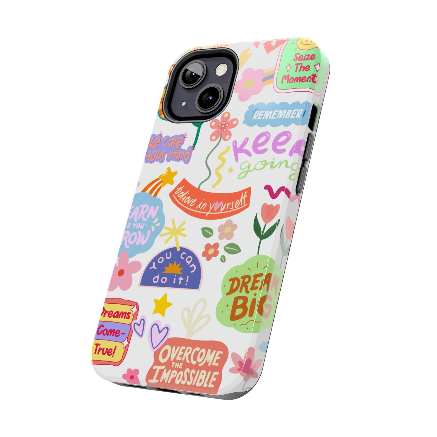 Inspirational, Motivational Phone Case, Cute Floral, Confidence Case, Gift for Her, Positive Vibes