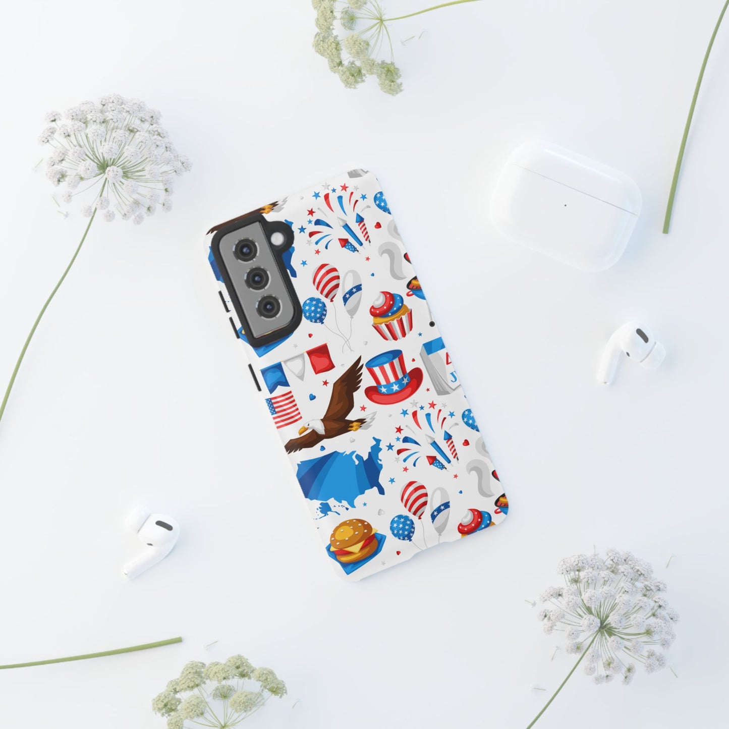 Patriotic  4th of July, Memorial Day, Independence Day Tough Phone Case for Samsung