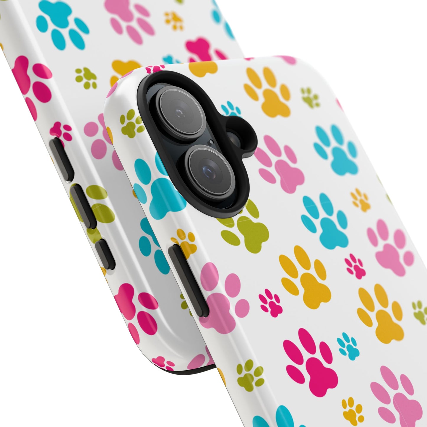 Colorful Pet Paw Print Tough Phone Case for Dog Loves for Iphone
