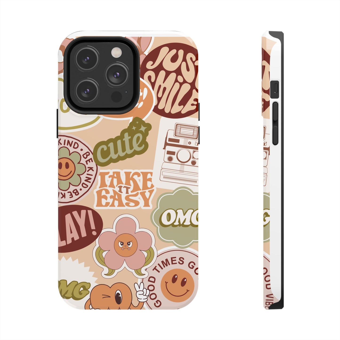 Vibrant, Positive Affirmation Sticker Phone Cases, Cute for Teens, Fun Ideas, Everyday Use