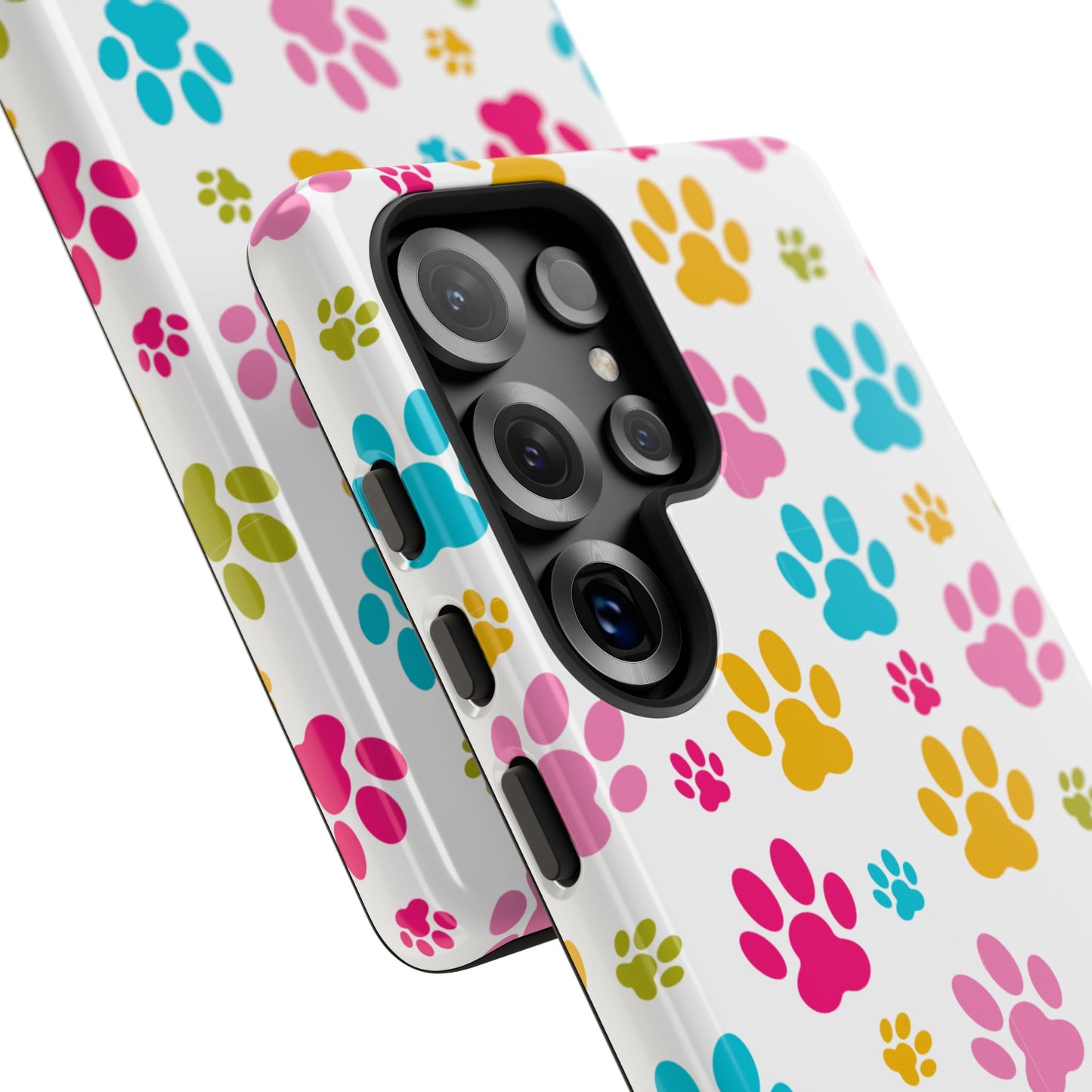 Colorful Pet Paw Print Phone Case for Dog Loves for Samsung