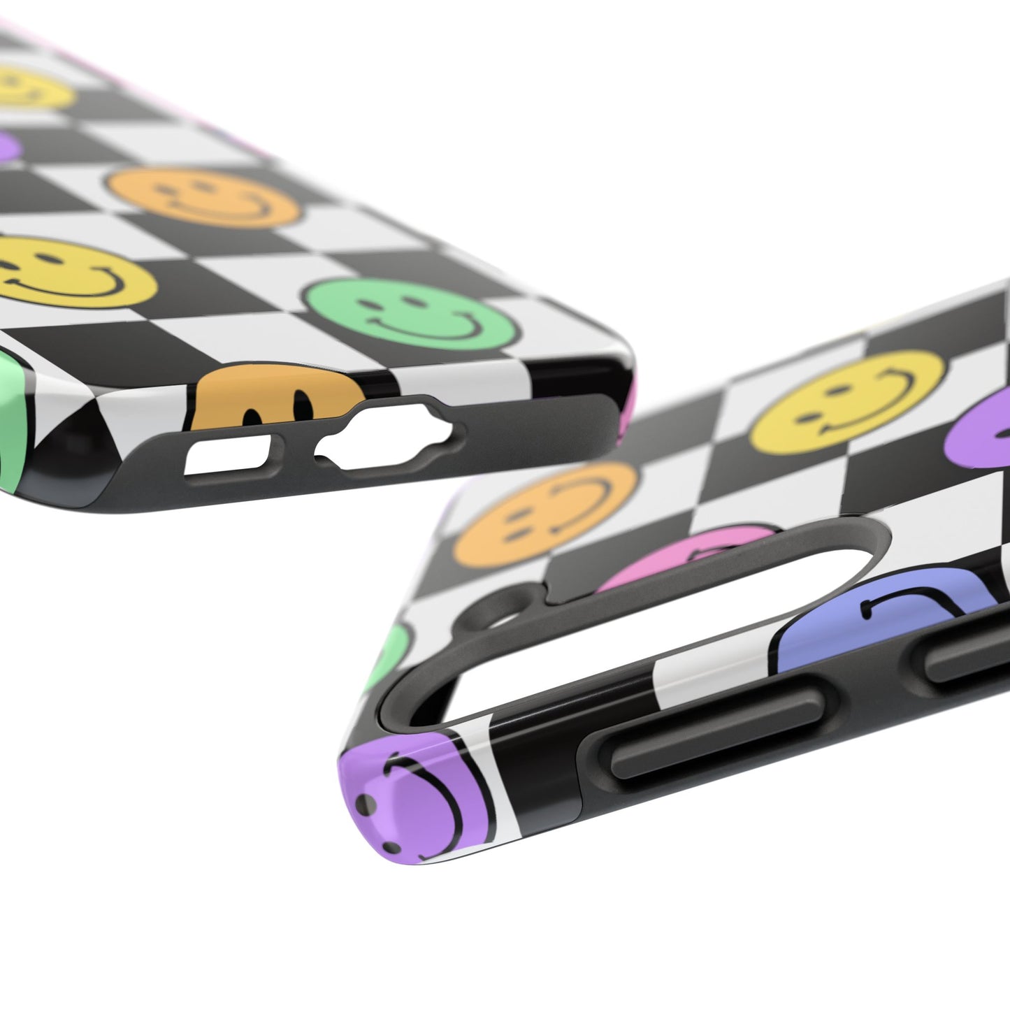 Colorful Smiley Face Phone Case, Durable Phone Cover, Fun Tech Accessories, Great for Gifts, Birthday, Holiday