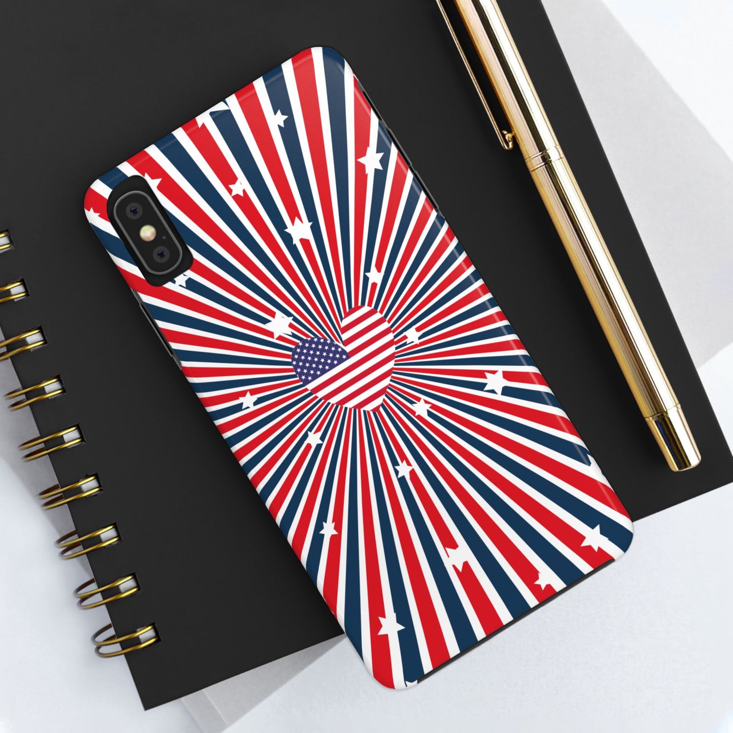 Patriotic  4th of July, Memorial Day, Independence Day Tough Phone Case for Iphone