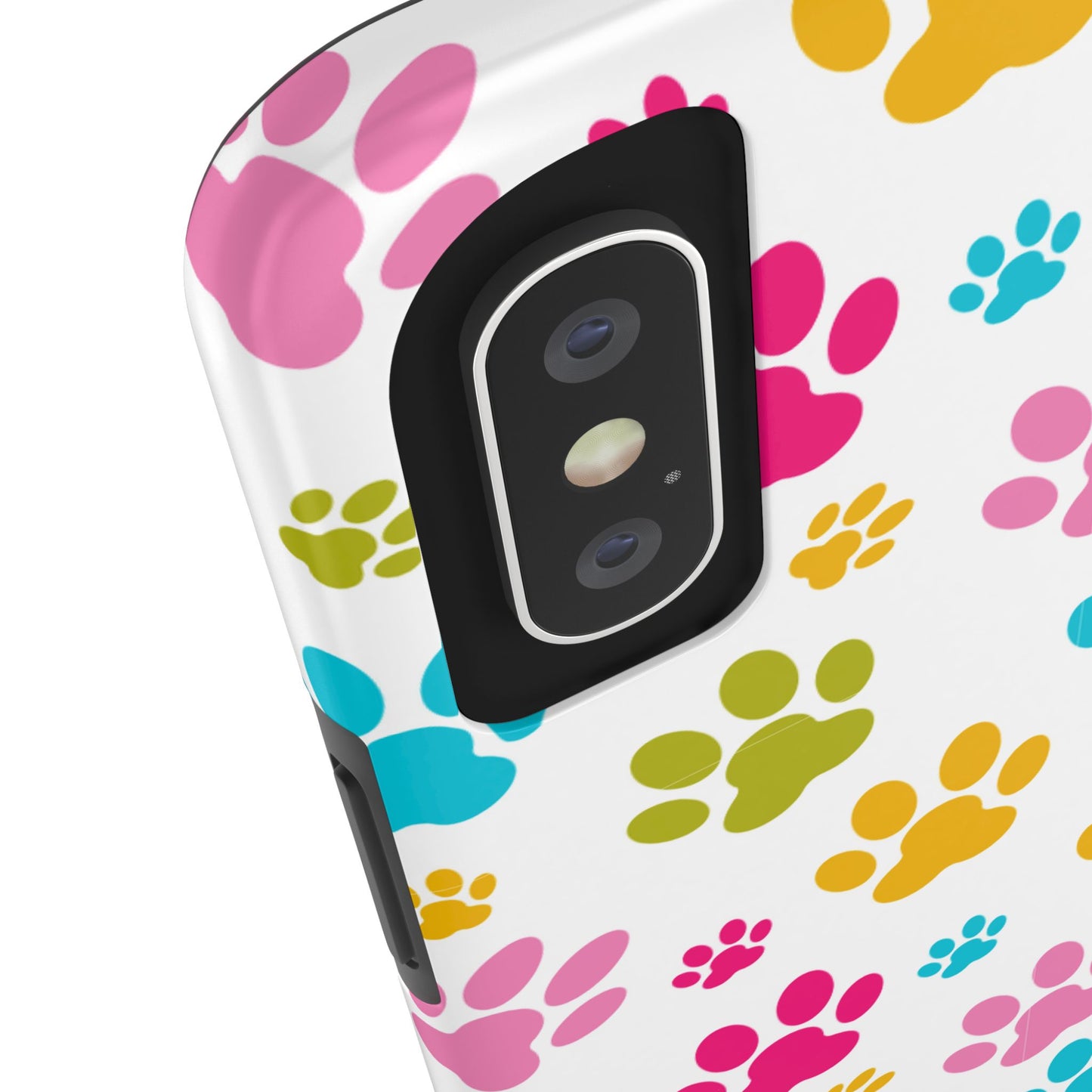 Colorful Pet Paw Print Tough Phone Case for Dog Loves for Iphone