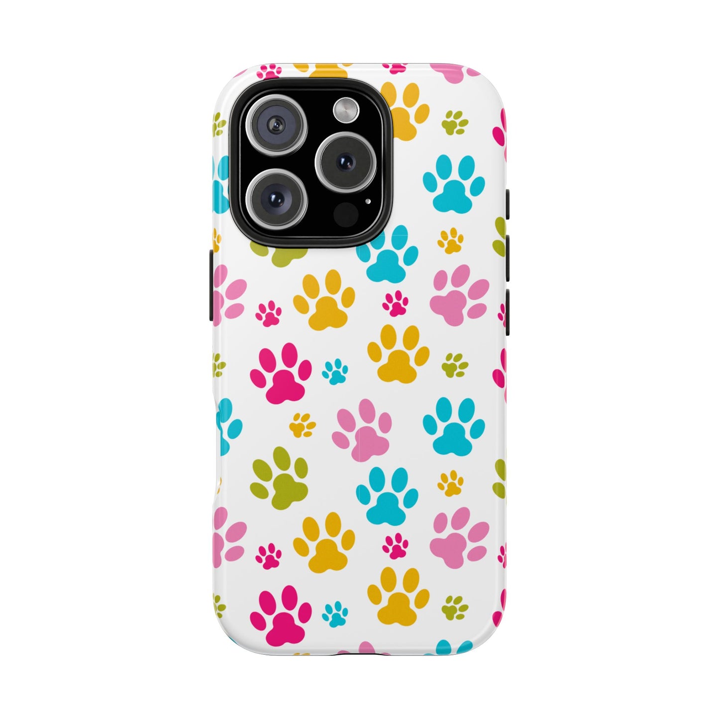 Colorful Pet Paw Print Tough Phone Case for Dog Loves for Iphone