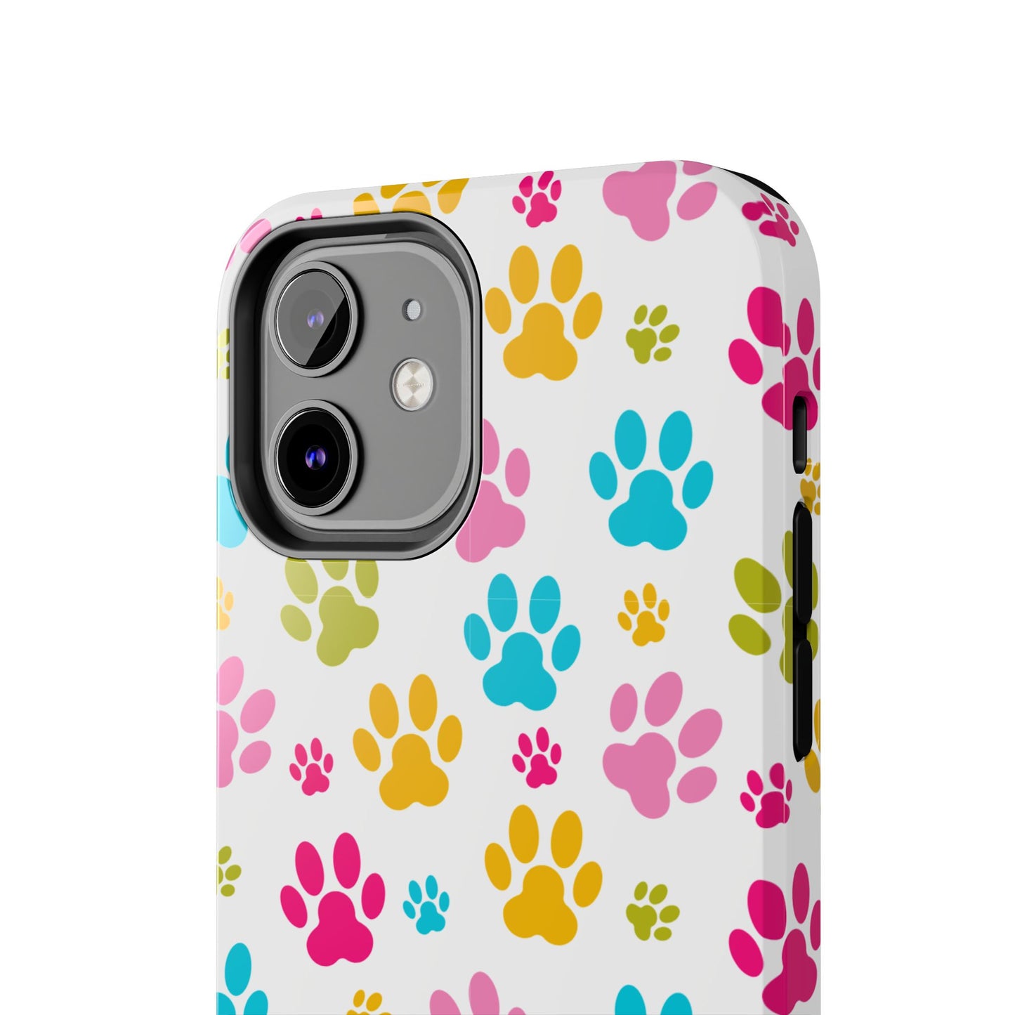 Colorful Pet Paw Print Tough Phone Case for Dog Loves for Iphone