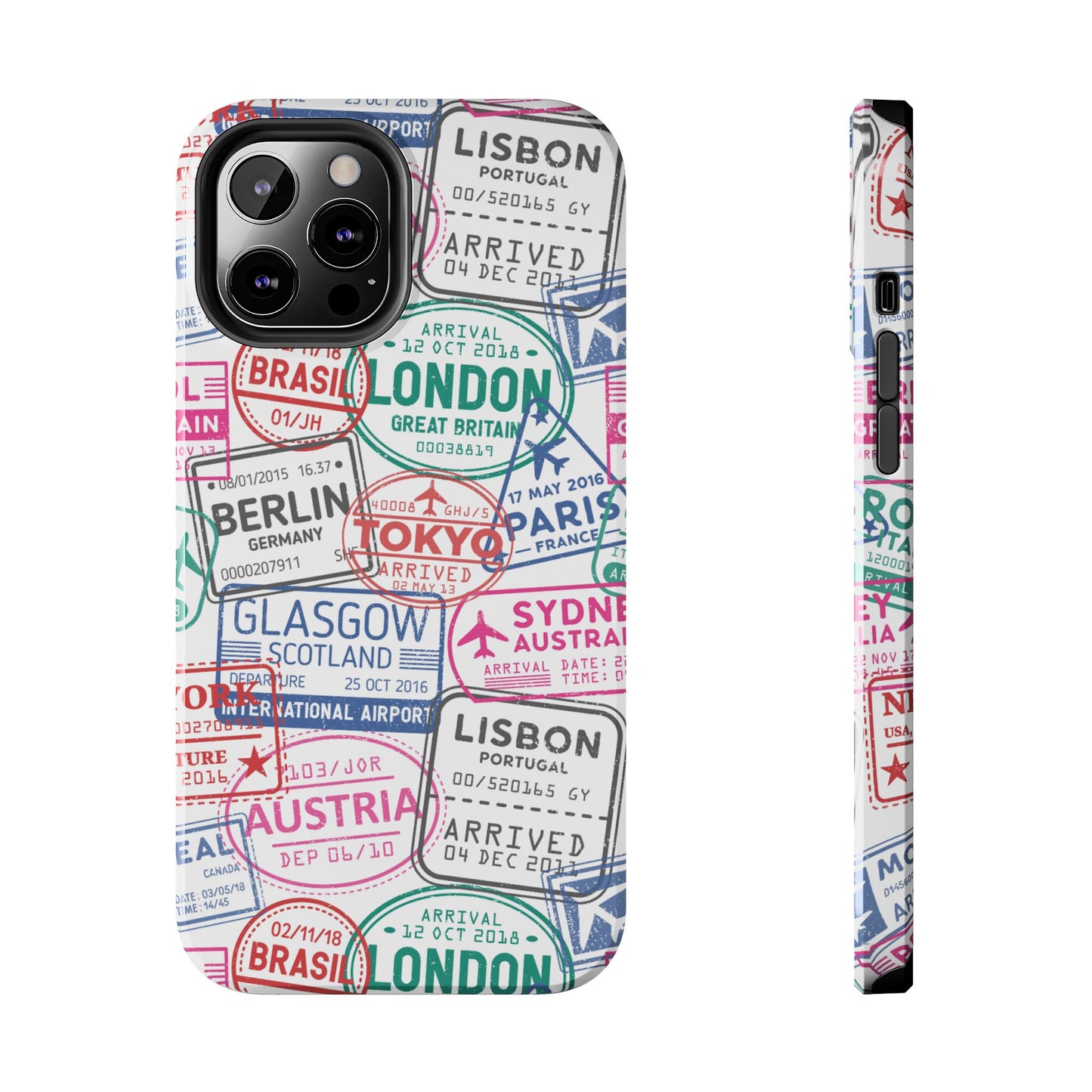 Travel-Inspired, Passport, Travelers, Adventure Stamp, Unique Phone Case