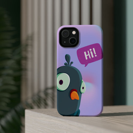 Colorful Cartoon Bird Tough MAGNETIC Phone Case - Say Hi!