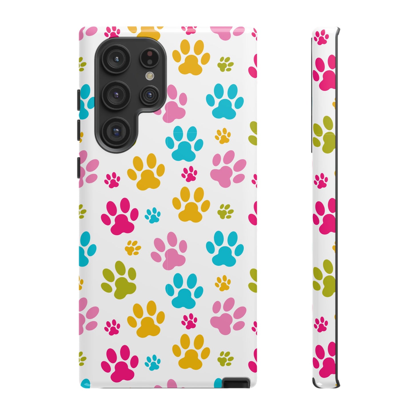 Colorful Pet Paw Print Phone Case for Dog Loves for Samsung