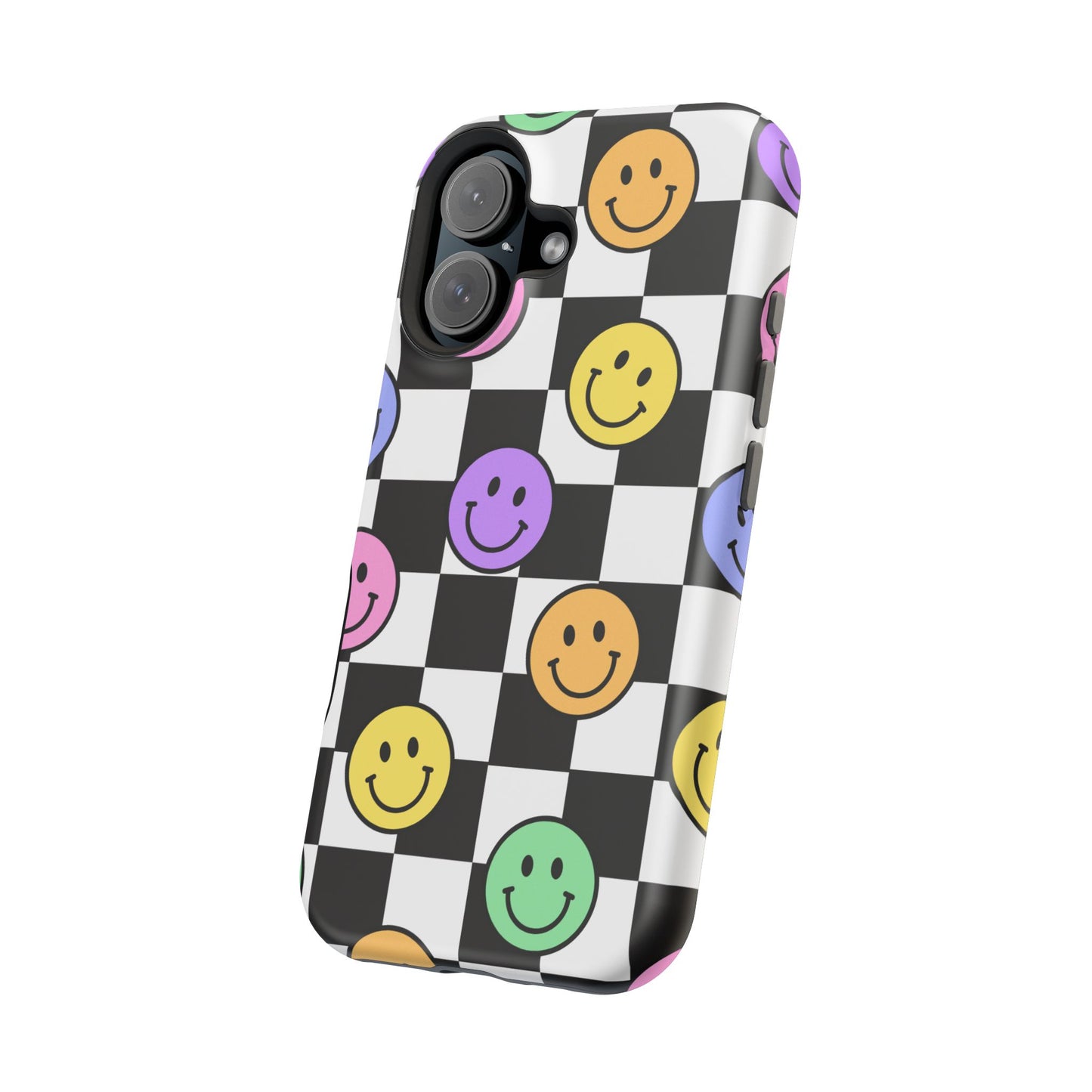 Colorful Smiley Face Phone Cases, Fun Magnetic Tough Cases, Cute Gifts for Teens and Kids, Trendy Accessories for Every Occasion, [...]
