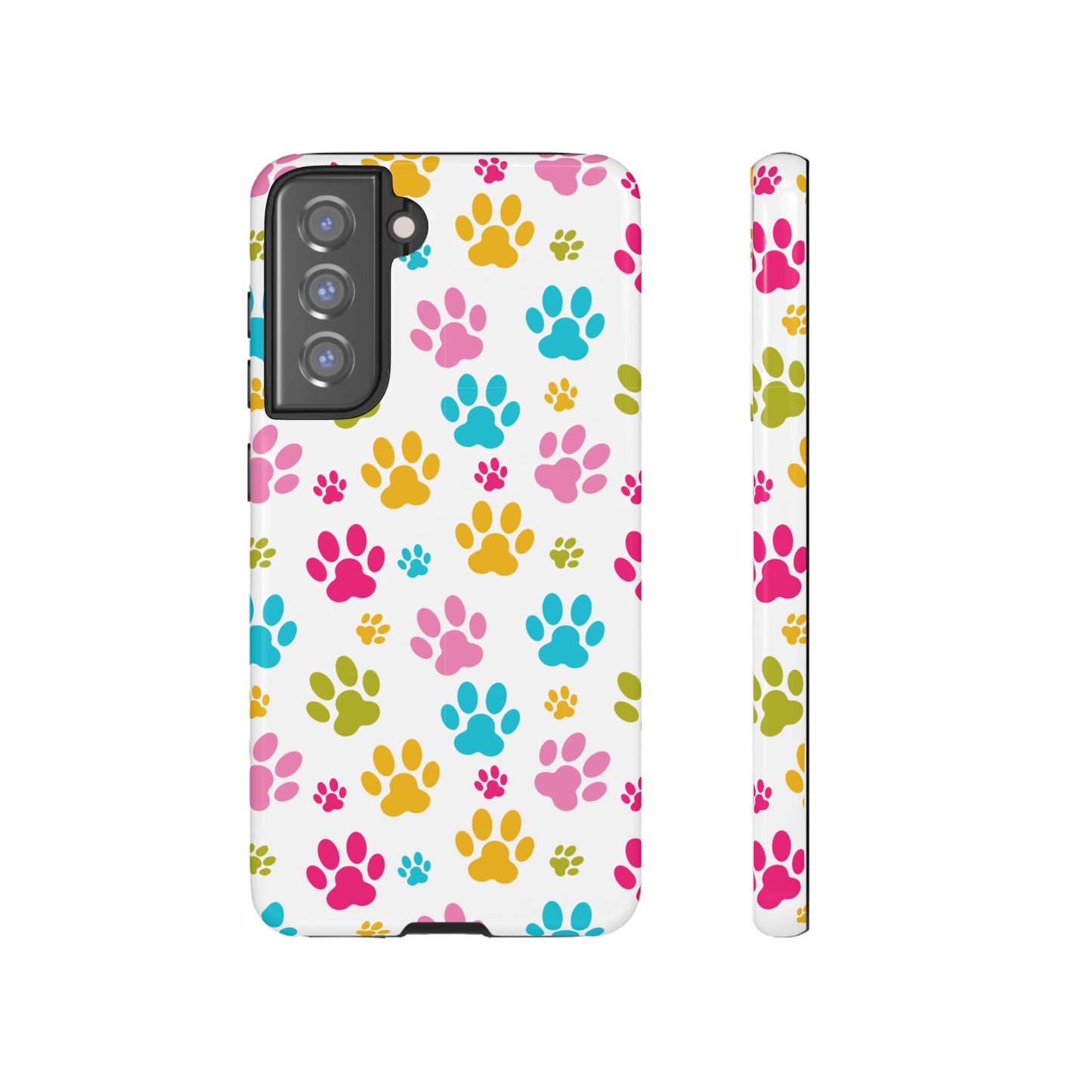 Colorful Pet Paw Print Phone Case for Dog Loves for Samsung