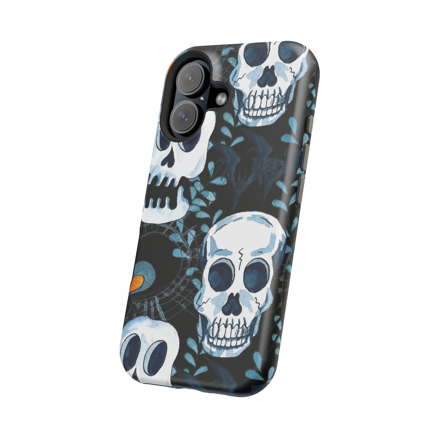 Phone Case - Skull Magnetic Impact-Resistant Case - Halloween - FREE Shipping for Iphone