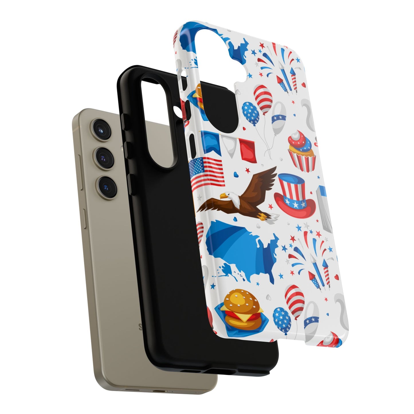 Patriotic  4th of July, Memorial Day, Independence Day Tough Phone Case for Samsung