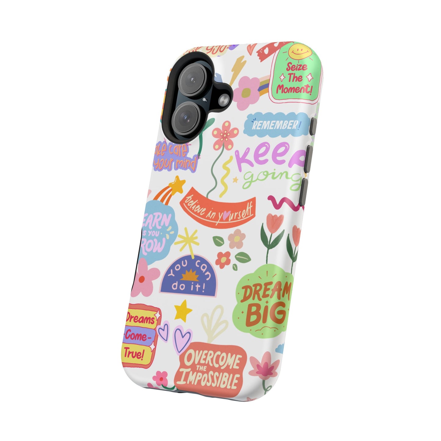 Inspirational, Motivational Phone Case, Cute Floral, Confidence Case, Gift for Her, Positive Vibes