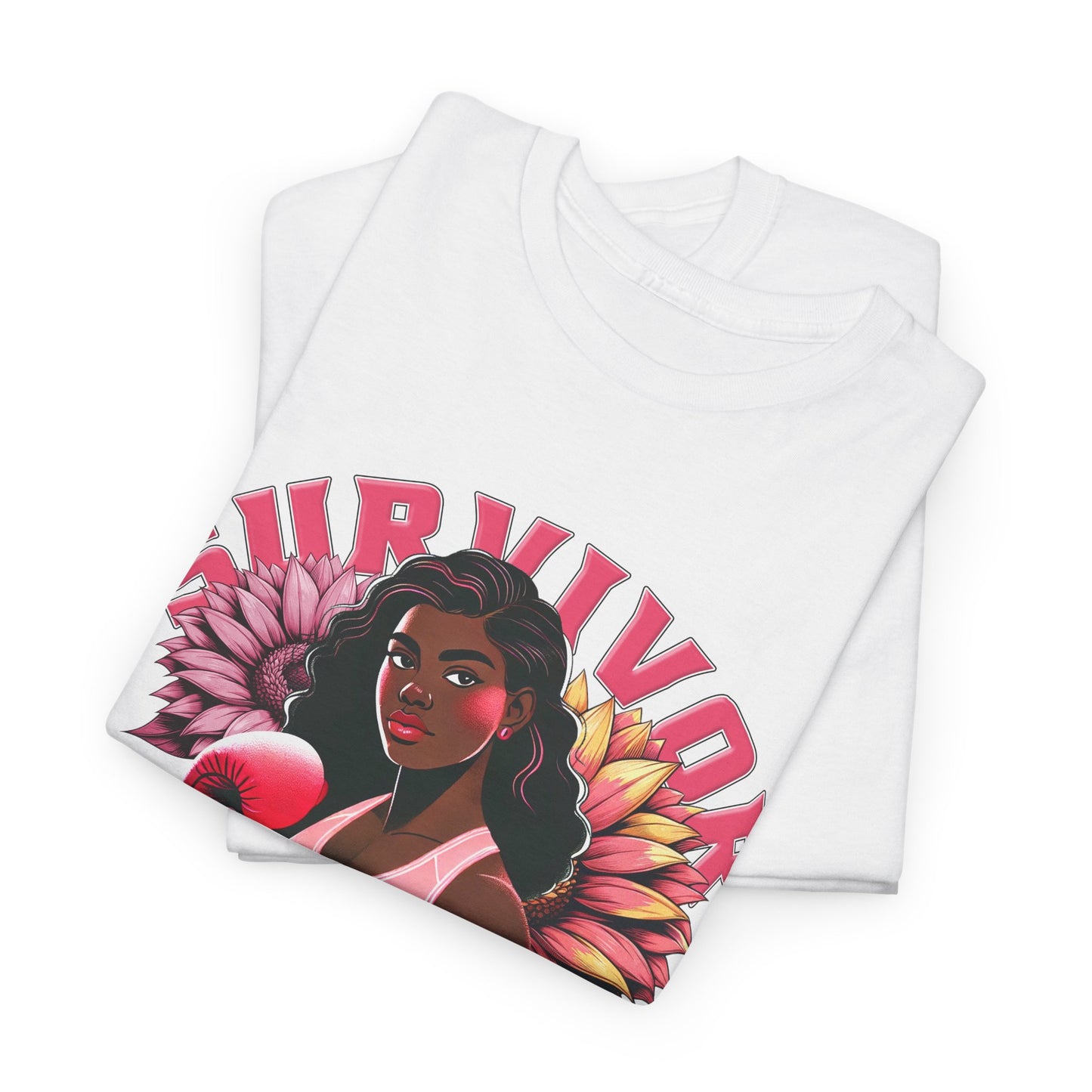 Survivor Vibes Unisex Tee - Empowering Breast Cancer T-Shirt