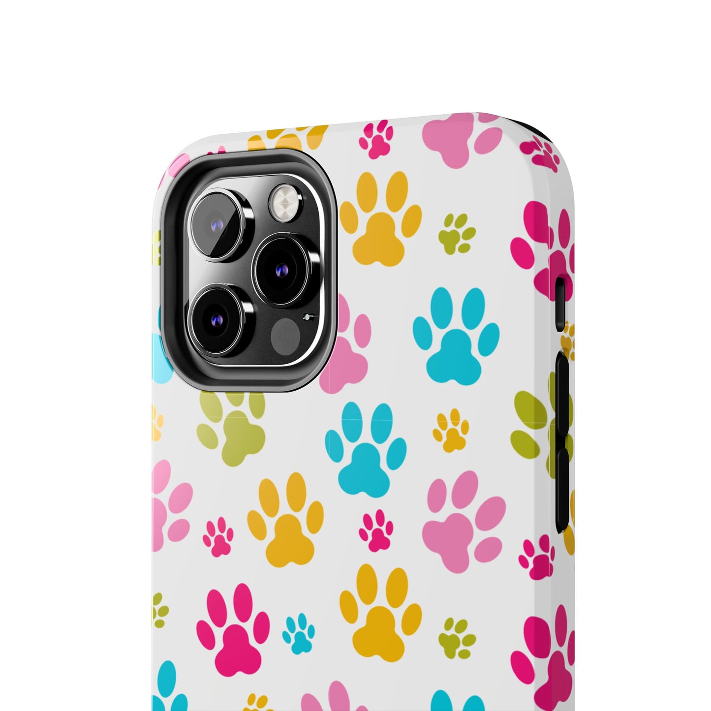 Colorful Pet Paw Print Tough Phone Case for Dog Loves for Iphone