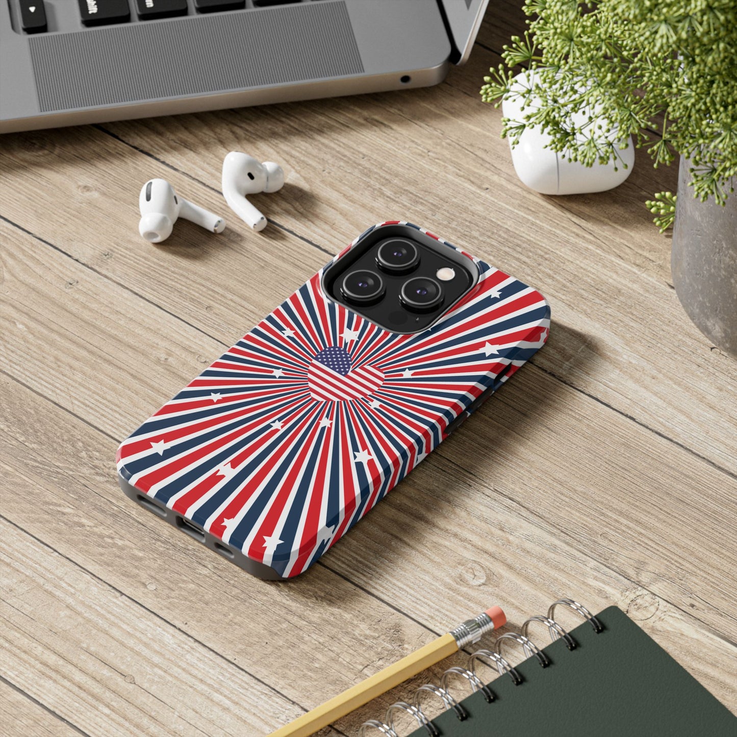 Patriotic  4th of July, Memorial Day, Independence Day Tough Phone Case for Iphone
