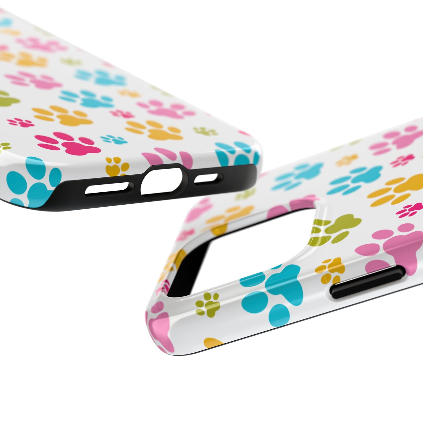 Colorful Pet Paw Print Tough Phone Case for Dog Loves for Iphone